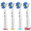 Replacement Brush Heads Compatible with Oral b Braun- 12 Electric Toothbrush Heads for Oralb- Double Clean, Floss & 3D PRO White Brushes- Fits The Kids Pro 1000 Sonic Floss, Dual, Cross, & More
