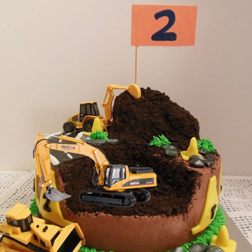 Gemini & Genius Tracked Excavator Toys, 1/50 Scale Diecast Digger Construction Toy, Metal Vehicle Model with 360° Cabin Swivels, Great Gift, Playing Sand, Room Decoration and Collection for Kids