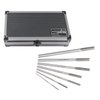 Accusize Industrial Tools Fractional Sizes 1/8" Thru 1/2" by 16th HSS M2 Premium Chucking Reamer Set, Right Hand Cut, 7pcs/Set, 5528-SH00