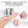 Strengthening Nail Builder Gel For Nails (.5 Fl Oz / 15ml) NYK1 NailForce Gel Builder For Nails Fix Split Broken Nail Strengthener - Clear Polygel Nail Gel Builder UV Gel and LED Hard Gel For Nails
