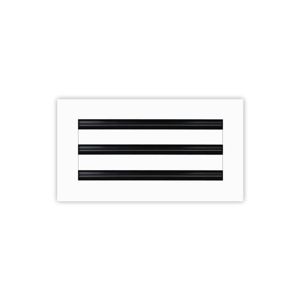 BUILDMART - 12x6 Modern AC Vent Cover - Decorative White Air Vent - Standard Linear Slot Diffuser - Register Grille for Ceiling, Walls & Floors - Texas Buildmart