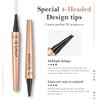 Eyebrow Pen Grey, Microblading Eyebrow Pencil Smudge-Proof Brow Pencil with Upgrade Micro-Fork Tip Waterproof Microblading Pencil for Eyebrows Long-Lasting Natural By Aaiffey