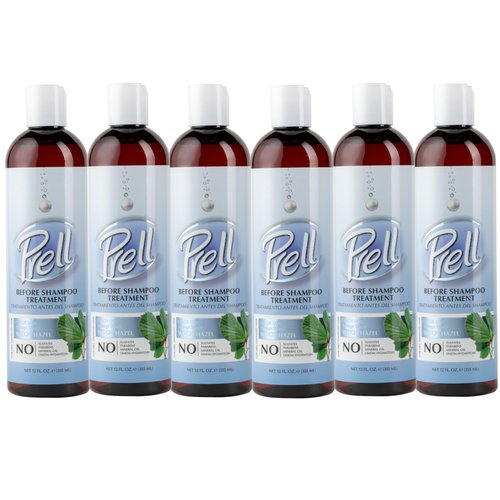 Prell Before Shampoo Treatment for Dry, Damaged Hair, Color Safe, Damage Shield with Witch Hazel ...