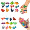 Aoocoeo 108Pcs Dinosaur Party Favors for Kids Dinosaur Party Supplies, Dinosaur Goodie Bags Fillers, Dinosaur Birthday Party Favors Included Slap Bracelet Sticker Ring Keychains Stamps
