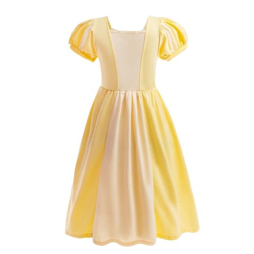 Dressy Daisy Toddler Girls Cotton Princess Dress Up Clothes for Halloween Birthday Party Everyday Outfit Size 3T to 4T, Yellow