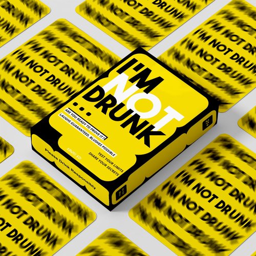 I'M NOT DRUNK - Party Drinking Game for Game Nights - 21st Birthday Gift & Bachelorette Party Game with 55 Amusing Cards - Hilarious Unforgettable Drinking Card Game - Get The Party Started