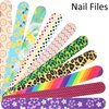 20 Pieces Nail File Emery Boards Nail Buffer File Nail Tools for Women Girls