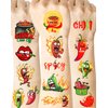184 Pieces Chili Cook Off Contest Temporary Tattoos Stickers,20 Sheets Chili Themed Tattoos Stickers Party favors for Chili Cook Off Contest Tasting Competition Party Decoration Supplies