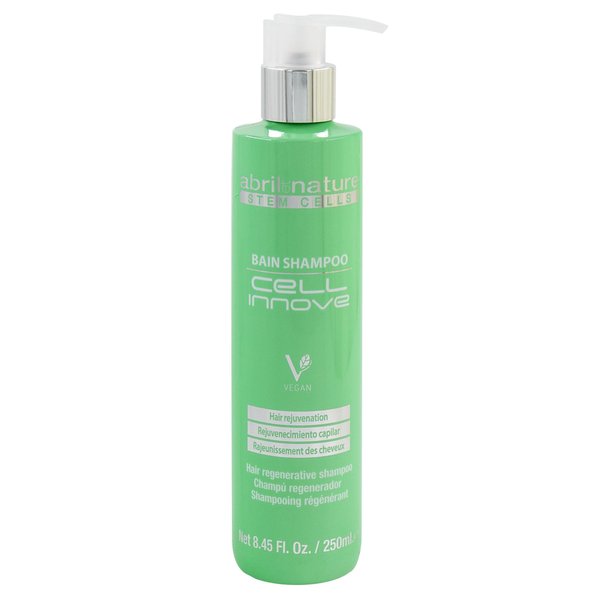 abril et nature - Cell Innove - Professional Hair Shampoo - Youthful, Healthy, and Shiny Appearance - Hair Treatment with Plant Stem Cells - Regenerates and Rejuvenates the Hair Fiber - 250 ml