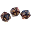 Yiotfandoll 10PCS Polyhedral Dice D20 Dice 20mm Acrylic 20 Sided Dice Game Dice for RPG MTG DND Dice Table Games (Red Blue)