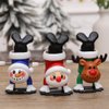 LOGOFUN 6PCS Christmas Wind Up Toys Xmas Stocking Stuffers Wind Up Toys Snowman Reindeer Walking Jumping Clockwork Toy for Festival Party Supplies