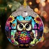 Owl Christmas Ornaments, Owl Ornaments for Christmas Tree, Owl Gifts for Women, Owl Christmas Decorations Acrylic Ornaments 2024 Keepsake
