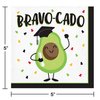 Creative Converting Bravo-cado Graduation Beverage Napkins, 5", White, yellow, green, and brown