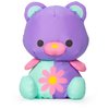 Swisheez Teddy Bear Stuffed Animal, Retro Inspired Plush Toys for Ages 3 and Up, Purple, 7”