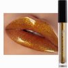 Mynena Diamond Lips | Yellow with Gold Metallic Finish Lip Gloss | High-Shine, Non-Sticky, Non-Drying | Lipstick Topper | Sunny
