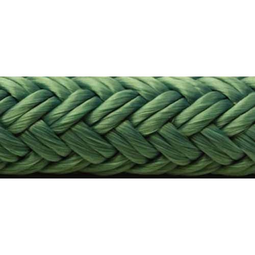 Seachoice Double-Braid Nylon Dock Line w/Eye Splice, Pre-Shrunk, Heat Stabilized, 1/2 in. X 20 Ft., Teal Green