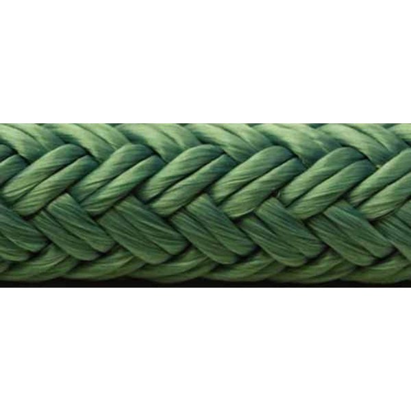 Seachoice Double-Braid Nylon Dock Line w/Eye Splice, Pre-Shrunk, Heat Stabilized, 1/2 in. X 20 Ft., Teal Green