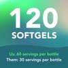 AMANDEAN Vegan Omega 3 Supplement. Premium Fish Oil Alternative! Algae DHA & EPA. Carrageenan Free Softgels. Algal Essential Fatty Acids. Plant Based Heart, Brain, Eye, Skin, Immune Support. (120ct)