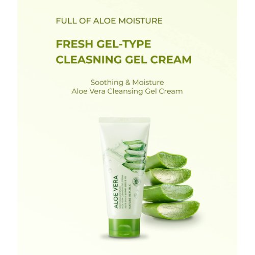 Nature Republic Soothing & Moisture Aloe Vera Cleansing Gel Cream 150ml/5.07oz