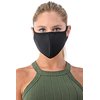DewAmor Reusable, Washable Neoprene/Cotton Face Mask Protection from Dust, Pollen, Pet Dander and other Airborne Irritants(Black)