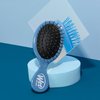 Wet Brush Mini Detangler Hair Brush, Elemental Blue - Detangling Travel Hair Brush - Ultra-Soft IntelliFlex Bristles Glide Through Tangles with Ease - Pain-Free - All Hair Types