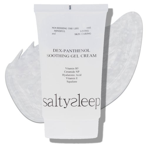 saltysleep Cream - Dex-panthenol Soothing Gel Cream, 3.38fl/3.38oz Hydrating Face Moisturizer, Korean Skincare for All Skin Types