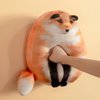 Cat Plush Body Pillow，Soft Plushies, Kitten Fox Raccoon Plush Throw Doll Big Plush Toys，Gift for Girls Boys Girlfriend