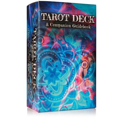Original Tarot Deck & Book | Color Burst Tarot Cards Set with Guide Book for Beginners | Classic Tarot Card Deck Set for Spiritual Guidance