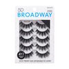 Broadway Lashes Strip False Eyelashes Multipack Fake Eyelashes Natural to Dramatic Look Lash Set 5 Pairs (09)