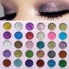 ABELYN 30 Colors Glitter Eyeshadow Makeup Palette Colorful Sparkly Eye Shadow Pallet + 1Pc Eyeshadow Brush Long Lasting Glitter Pressed Powder Palette