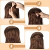 Hair Bun Invisible False Hair Clip Hair Base Bump Fluffy Hair Pad Styling Insert Tool Volume Fluffy Styling Increased Hair Pad Hiar Styling Accessories for Women Girls Hair Accessories (Light Brown)