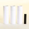 2.5 OZ White Kraft Paperboard Deodorant/Cosmetic/Lotion/Lip Balm Tubes (100)