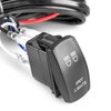 WeiSen 180W Plug & Play Spot Lights Wiring Harness Kit with Pulse Power Bar Plug Connector Relay Fuse 16AWG 2 Lead 12V On Off Rocker Switch Compatible with Polaris RZR General Ranger Pulse Bus bar