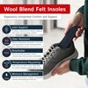 Wool Felt Insoles for Men and Women – 8mm, Long-Lasting Shoe Inserts with Cushioning & Moisture Control | Adjustable Wool Shoes Insoles | Warm Wool Boot Insoles for Winter | 2 Pair Pack | Size 7