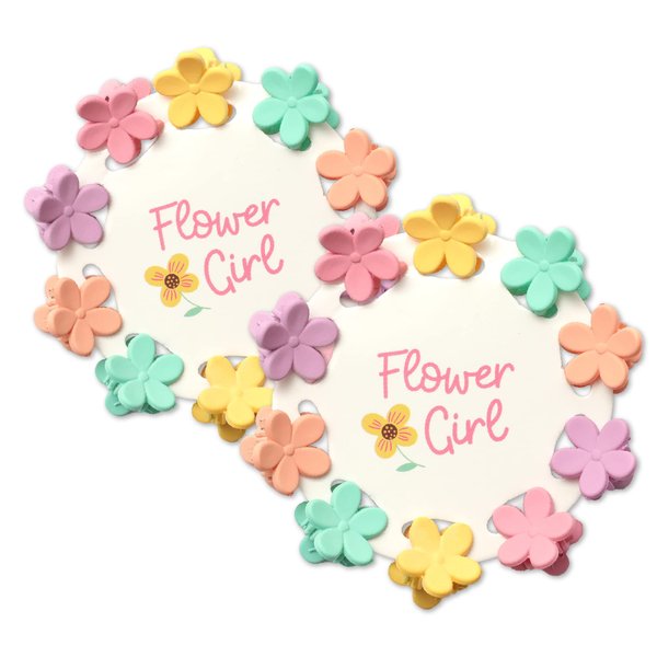 Flower Girl Gift - Hair Clips | Will You Be My Flower Girl Proposal | Thank You Present for Bride