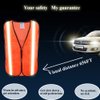 SIFE 10 Pack High Visibility Reflective Safety Vest,Made from Breathable and Neon Orange Mesh Fabric,light weight for Man and Woman