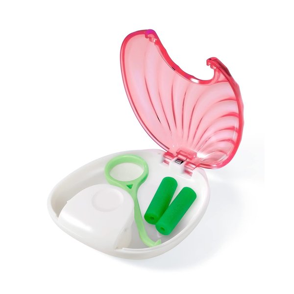 JMU Retainer Case, Pink Orthodontic Retainer Case, Dental Mouthguard Container Denture Case