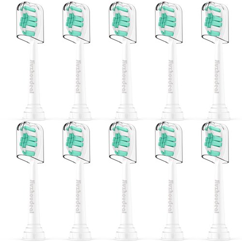Replacement Toothbrush Heads Compatible with Philips Sonicare: Electric Brush Heads for Sonicare C2 Plaque Control ProtectiveClean 4100 5100 6100 Toothbrush HX9023, 10-Pack