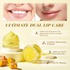 ANAI RUI Lip Care Kit - Lip Sugar Scrub Set, Lip Sleeping Mask & Lip Exfoliator Scrub - Overnight Lip Skin Treatment - Scrub & Moisturizer for Dry Chapped Cracked Peel Lips (Turmeric+Honey)
