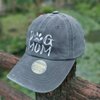 Waldeal Women's Adjustable Embroidered Dog Mom Hat Denim Baseball Cap Puppy Owner Gift Grey