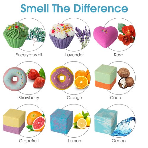 10 Bath Bombs for Kids, Easter Gifts, Bath Bomb Gift Set, Natural Bubble Bathbombs, Shea Butter Dry Skin Moisturize, Fizzy Spa Bath for Her Mom Women Kid Girls, Birthday Mothers