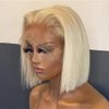 Honey Blonde 613 Bob Wig Human Hair HD Transparent 13X4 Straight Bob Lace Front Wigs Human Hair Wear and Go Glueless Wig Human Hair Pre Plucked 613 Blonde Short Bob Lace Frontal Wigs For Black Women