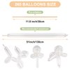 260 Balloons Clear, 100 PCS Long Balloons, Premium Latex Balloon Animal Balloons, Beginners Long Skinny Balloons, Weddings Birthdays Party Decorations