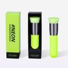 Foundation Brush Docolor Flat Top Kabuki Foundation Professional Synthetic Makeup Brush for Blending Liquid Cream or Powder Cosmetics Full Coverage Face & Body Brush Premium Makeup Tools, Neon Green