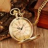 Golden Pocket Watch to Son I Love You Forever Gifts from a Mom Dad Engraved Fob Watches Chains for Kids