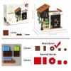 City Cafe Building Toy Set, Modular Coffee Shop Building Blocks Halloween Xmas Gift for Adult, Boy and Girls 14+, 1347pcs Mini Brick with LED (Not Compatible with Lego)