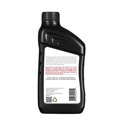 ACDelco Gold 10-9240 Type III (H) Automatic Transmission Fluid - 1 qt, 32 Fl Oz (Pack of 1)