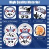48Pcs Fighter Jet Pilot Birthday Party Paper Plates for Airplane Aviation Party Supplies 7" Fighter Jet Pilot Themed Birthday Party Disposable Plates for Kids Birthday Baby Shower Party Decorations