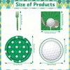 Rakuto Golf Party Plates Napkins - 64PCS Golf Party Supplies Golf Party Tableware Set Golf Theme Paper Plates Napkins Forks Disposable Golf Plates Golf Birthday Party Decorations Supplies