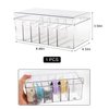 ASUNFO Lash Cart Organizers for Lash Techs Acrylic Eyelash Extension Supplies Makeup Storage Container Display Box Clear